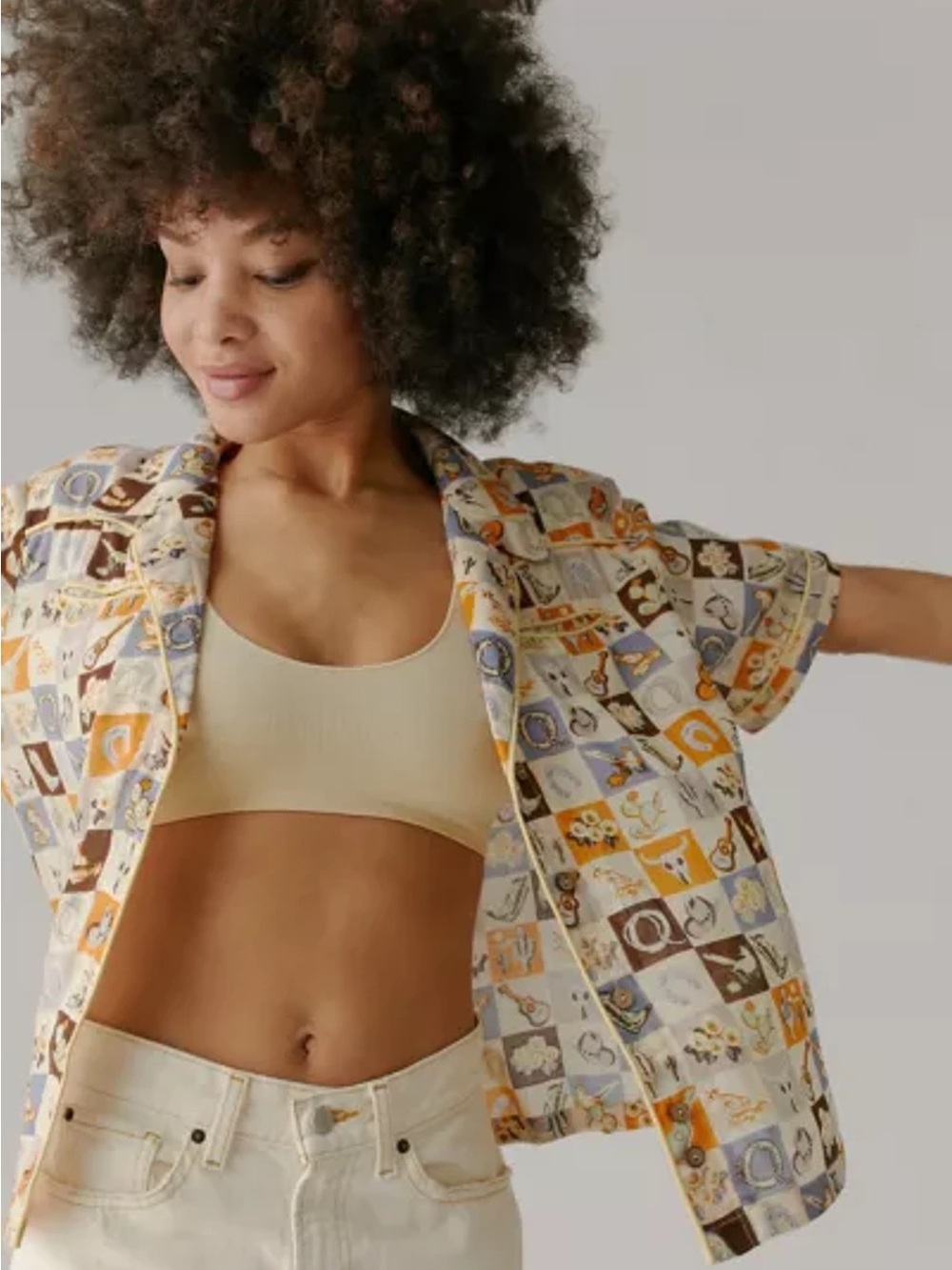 Urban Outfitters “Freddie Souvenir” Country/Western Button-Down Tee